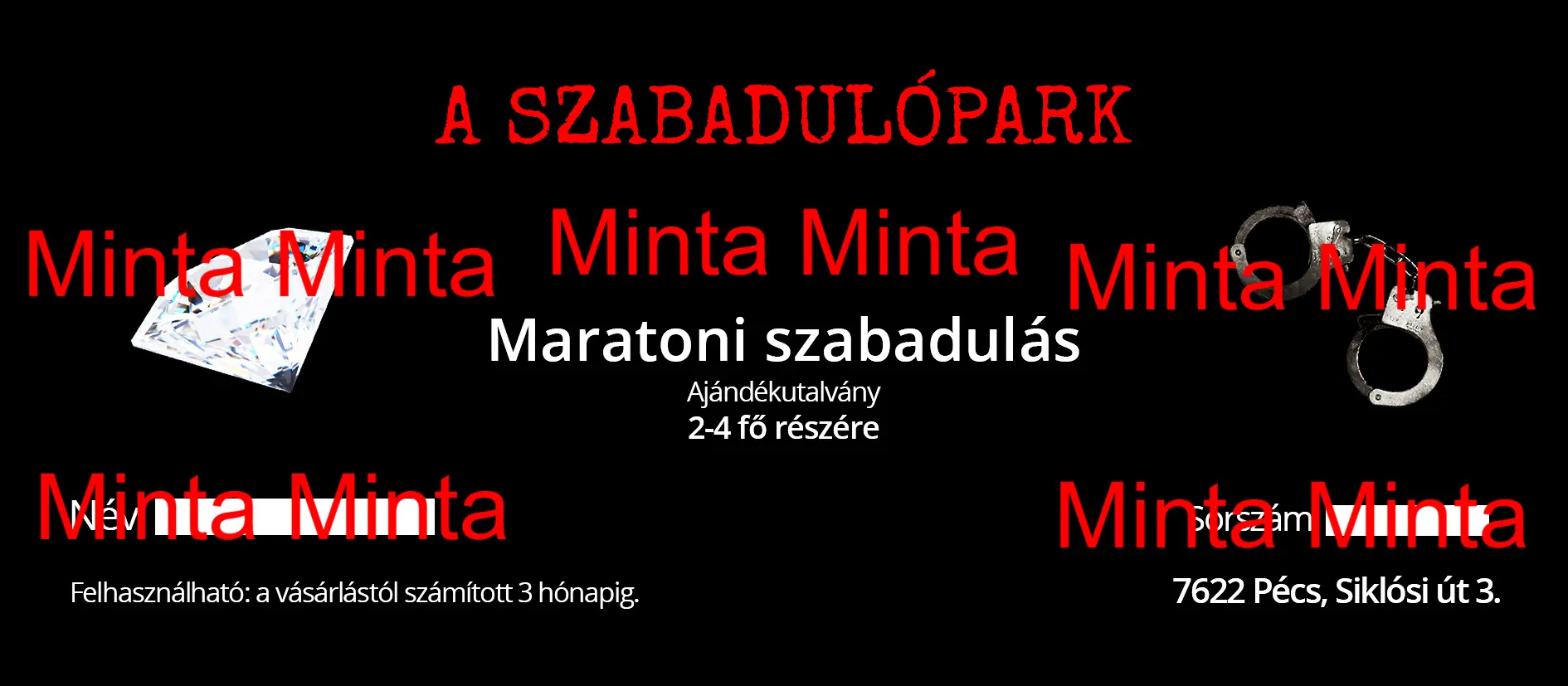 Maratoni Szabadulás Ajándékutalvány A Szabadulópark 2-4 fő